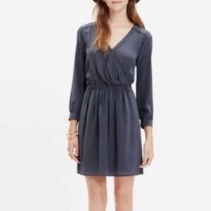 Madewell Silk Faux Wrap Dress